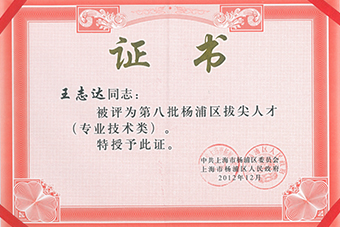 王志達-楊浦區拔尖人才2012